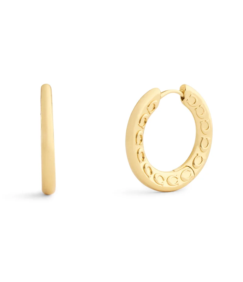 كوتش Signature C Small Hoop Earrings